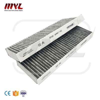 Wholesale Top Quality Manufacturer Engine Cabin Filter Element OEM Number 9801448180 6447XG Car For PEUGEOT 3008 Partner